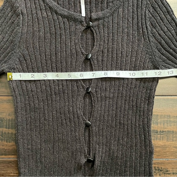 Free People Chocolate Brown Erica Cardigan - Picture 13 of 15